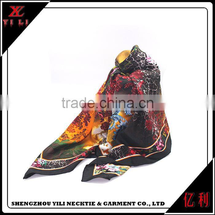 China warm soft scarf embroidery beautiful