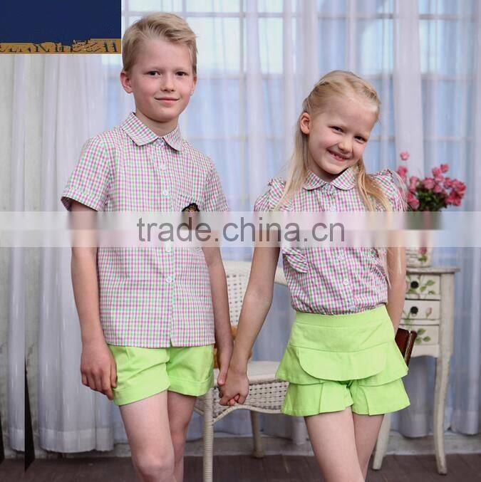 custom wholesale school shorts uniform shirts summer fashion school uniforms