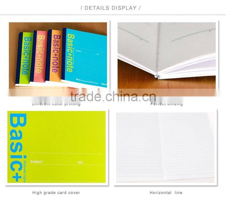 A5 cheap student notebook customizable perfect binding planner line shape inner page