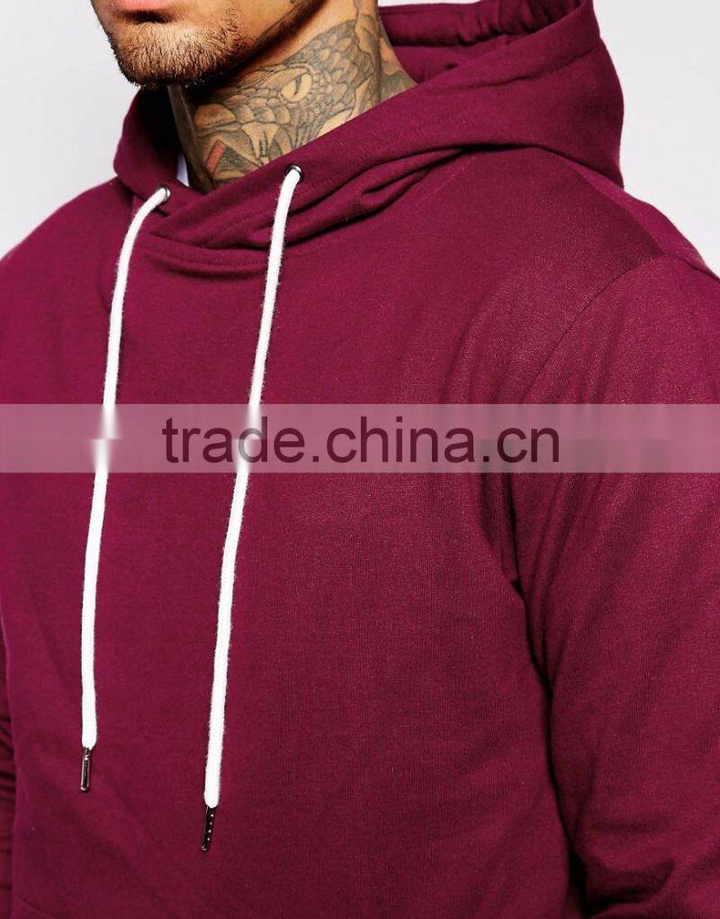 Hot sale long sleeve men's hoodies wholesale side zip oversized hooodies 2016