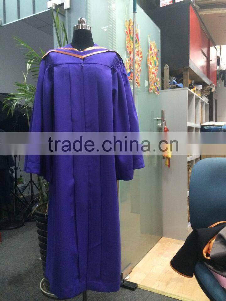 Customized high quality PHD graduation gown