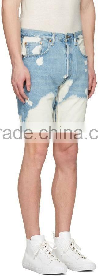 Wholesale Casual cheap summer short pants straight ripped mens denim shorts