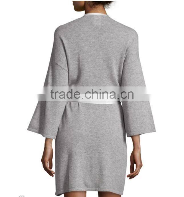 Short with silk women sweater robe pure cashmere directly sale