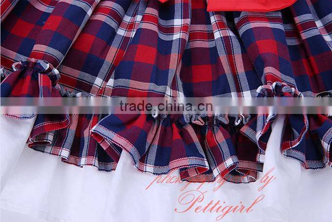 tartan crop top and skirt set spanish baby clothing