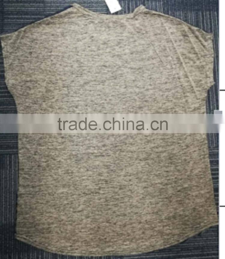 Guangzhou apparel factory hot sale fashion short high quality printed lady t-shirt