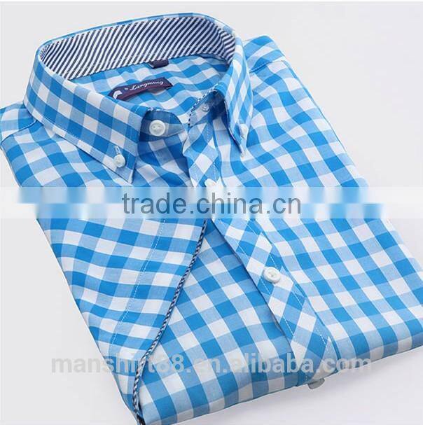 short sleeve button down big plaid summer shirt