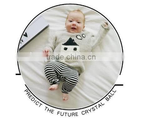 Cartoon House Pattern Cute Design Baby Boy sweater