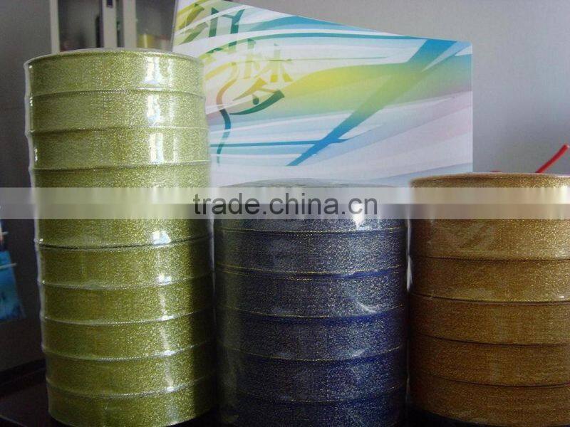 metallic ribbon for decoration