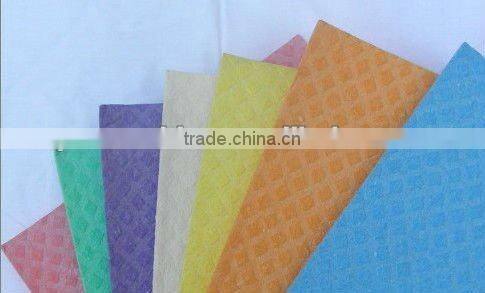 Super absorbent natural printing cellulose sponge kitchen cleaning cloth with printing