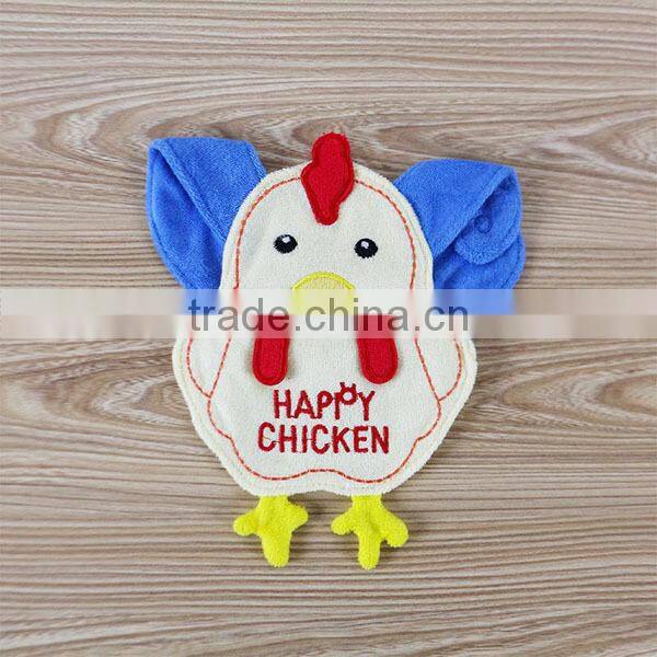 Happy Pink Cat Baby Cotton Bandana Bibs