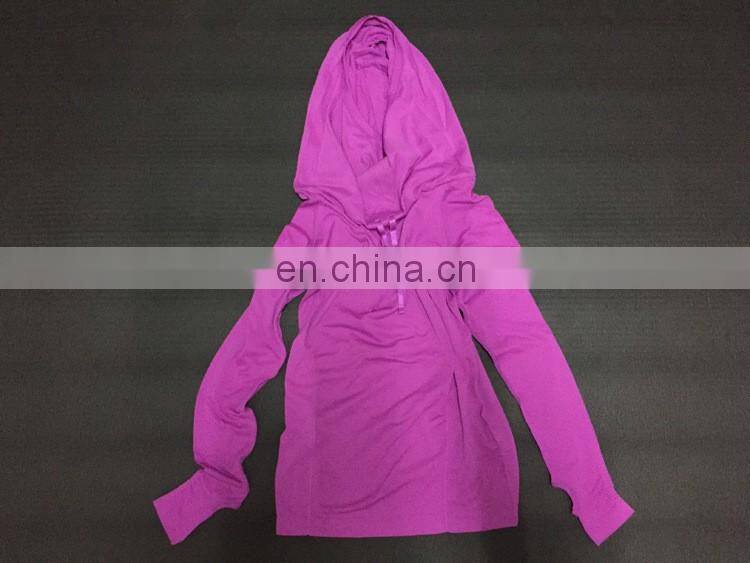Breathable Dry Quick Hooded Yoga Shirts For Women Long Sleeve Professional Sports Running Tess Gym Fitness Workout Training Tops