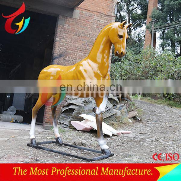 Vivid fiberglass animal life size for playground exhibition