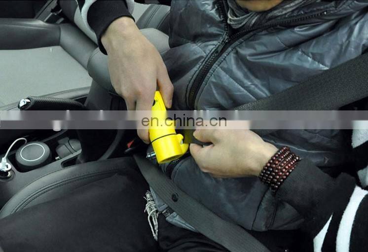 Multifunction Escape tool Led flashlight, rescue hammer, emergency hammer and seat belt reamer for car emergency