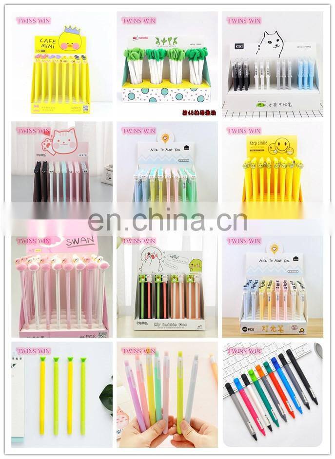 alibaba china 2018 hot selling stationery cheap wholesale novelty cartoon plastic erasable ink pen for kids