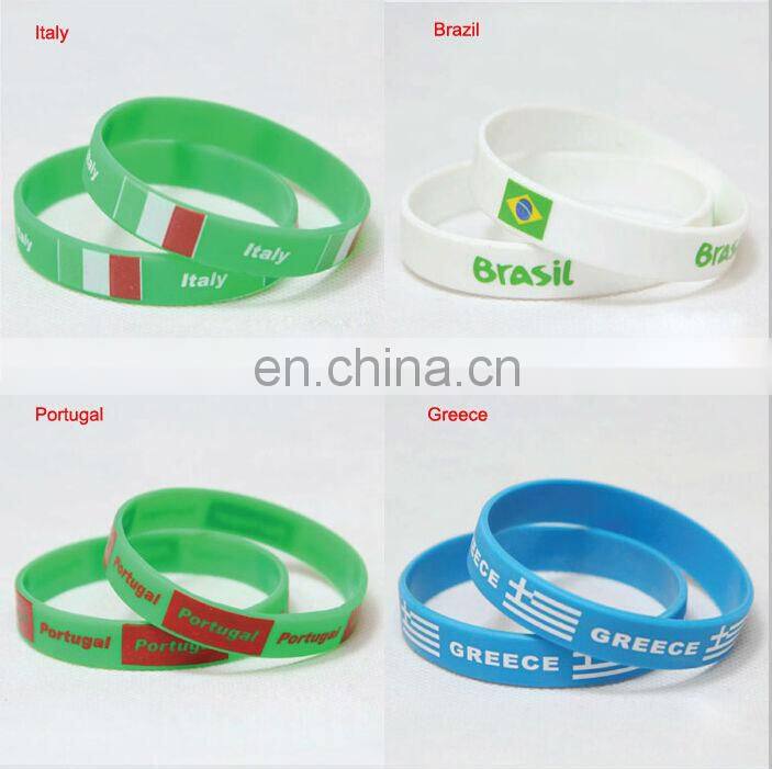 China made 3/4 inch Printing Barcode silicone rubber wristband watch