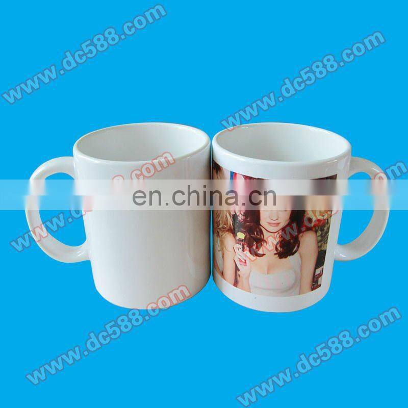 Top Grade Ceramic Blank sublimation mugs coated blank mug for sublimation printing