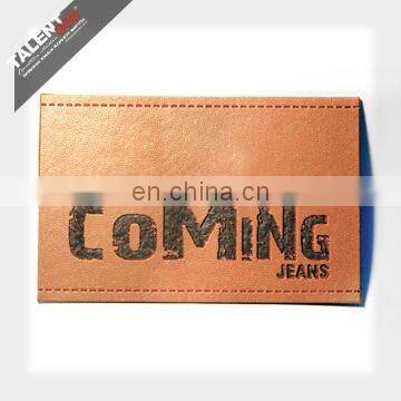 custom private design garment genuine leather patch
