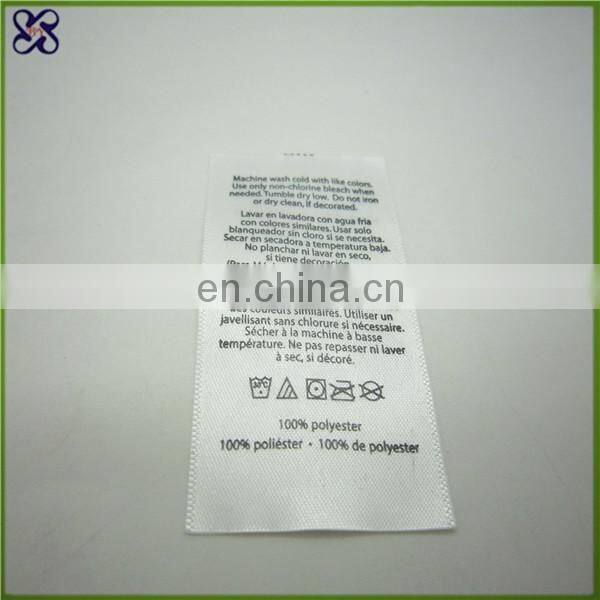 soft care label for your product / wash label for leather bags and jeans/satin label