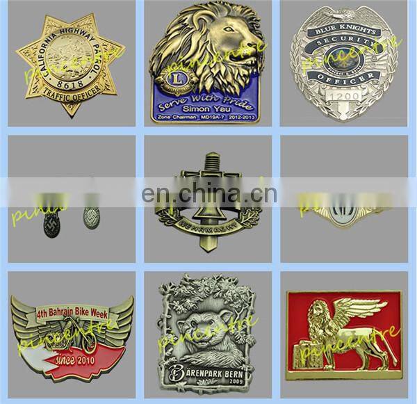 gold star shape metal lapel pin