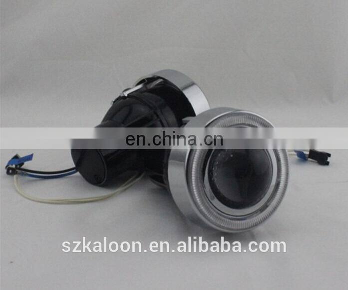 2.3 inch 2.5" auto fog lamp projector lens with CCFL Angel Eye