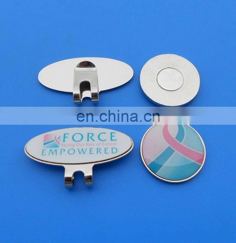 Black Nickel Parachute Shaped Magnetic Ball Marker Hat Clip - Modern Wealth