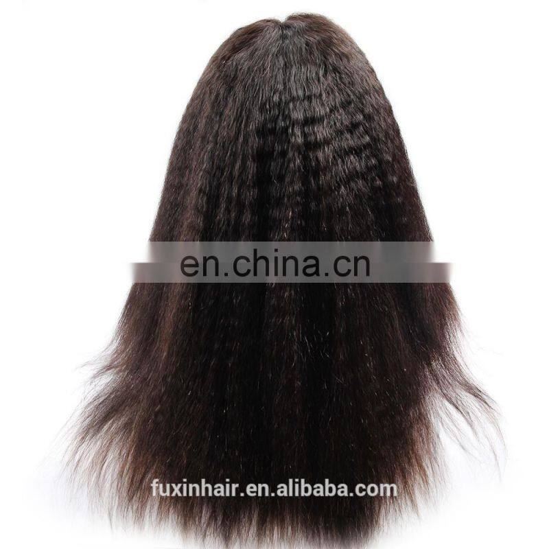 natural color free lace wig samples yaki human hair wig long remy hair full swiss lace wigs