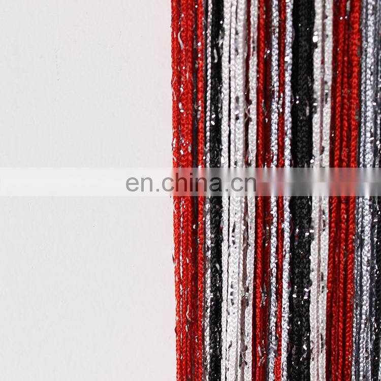 Kitchen room fringe voile curtain for home decor