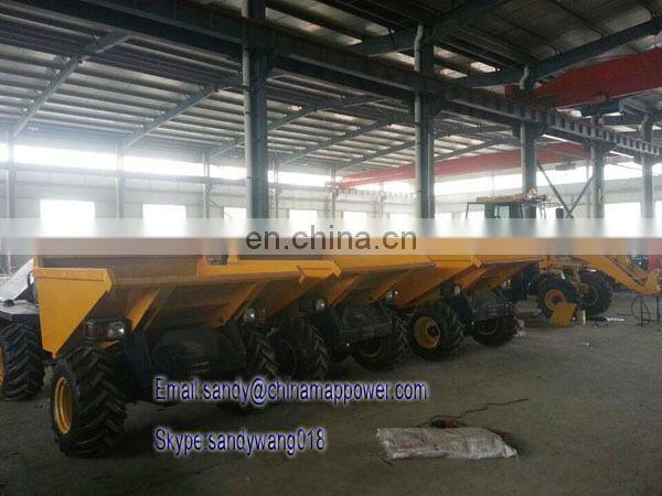 hot sale 180 Rotating 3 Ton FCY30R Building Rubbish Tipping mini wheel dumper
