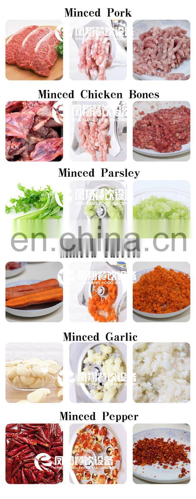 Industrial Large Capacity Meat Mincer Mincing Meat Grinding Machine