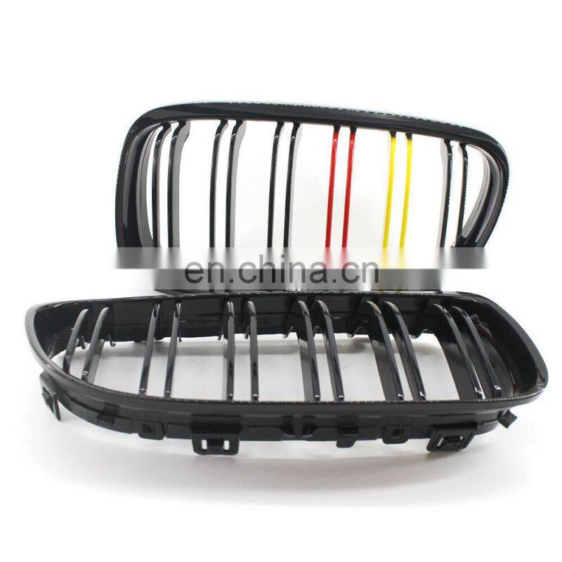 Front Bumper Grille For Bmw E90/E91 German Flag Color Grill For E90/E91 3 Series 08-11 Replacement Red Yellow Grille For Bmw E90