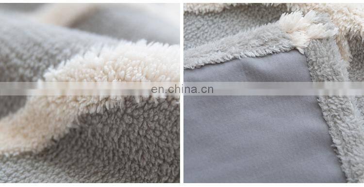 High quality 100% polyester sofa protector plush couch cover for winter