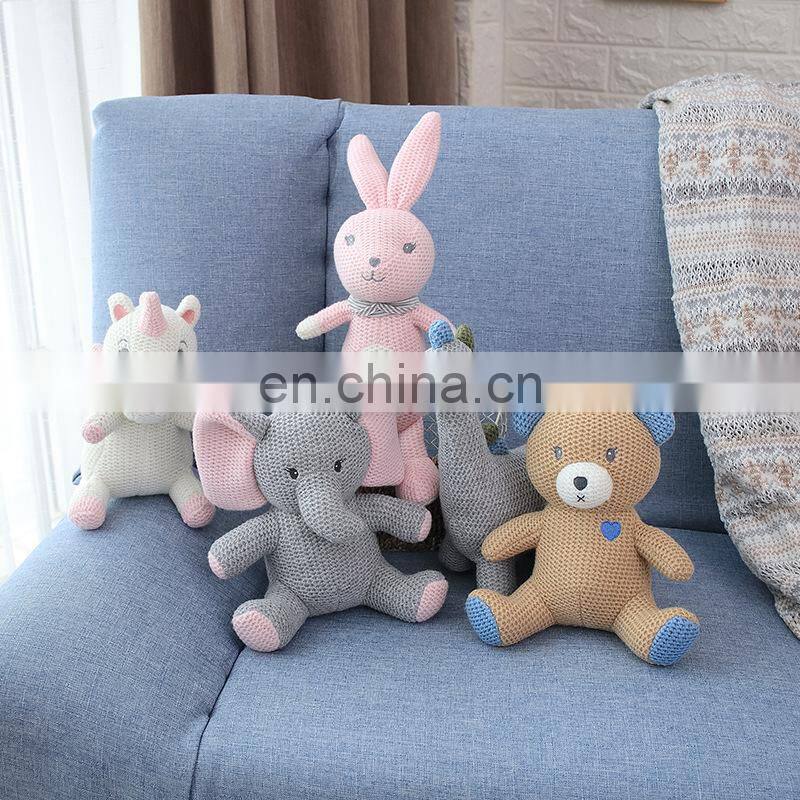 Student Kids crocheted & knitted stuffed animals toys Bunny elephant dinosaur Patterns Valentine Day gift lover gifts