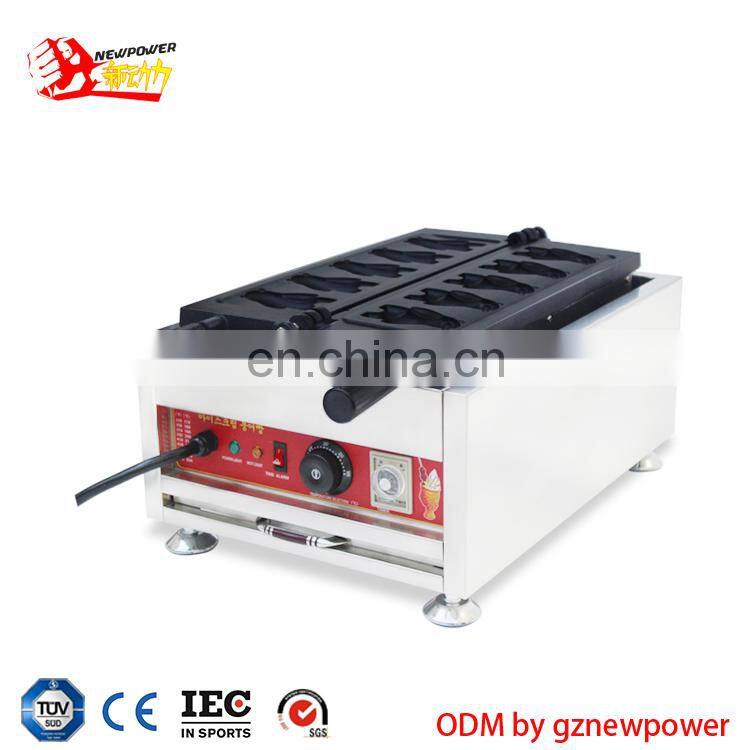 Commercial animal cartoon bear shape waffle maker with waffle iron