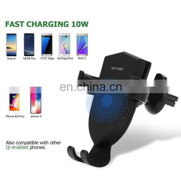 consumer electronics universal wireless car charger for wireless charger Fast wireless Charging Phone Holder