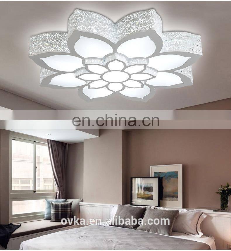 Creative flowers warm home lighting acrylic ceiling lamps
