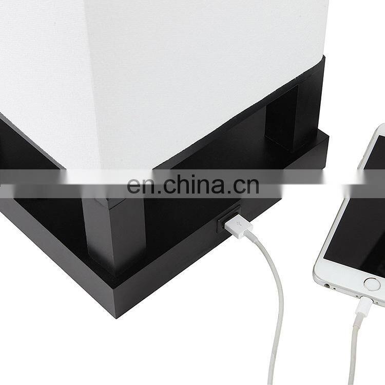 Hotel desk lamp Nordic modern domestic and foreign double USB charging bedside customizable lighting