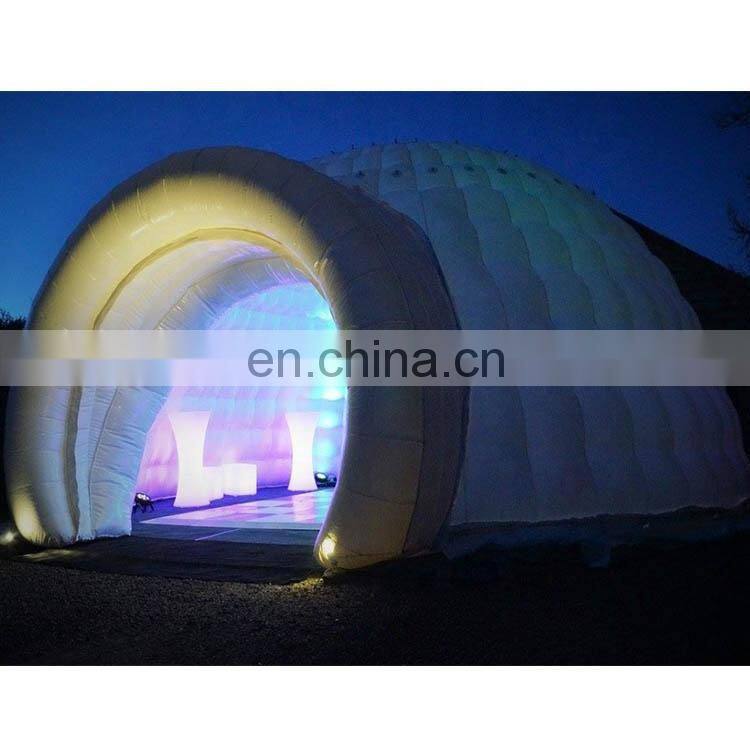 Best Quality  inflatable party dome/ cheap LED inflatable igloo dome tent for sale