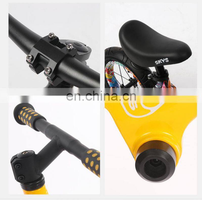 12 inch air wheel steel frame children balance bike for 2-5 years old kids