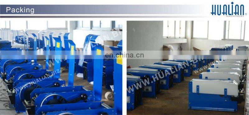 FX-800 Hualian Automatic Activated Gum Slitting Gummed Sealer Sealing Carton Packing Machine Kraft Tape Dispenser