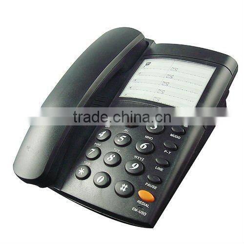 corded telephone with memory and handfree function