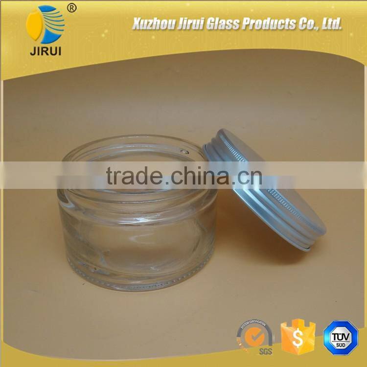 200ml round clear cream jar with lid