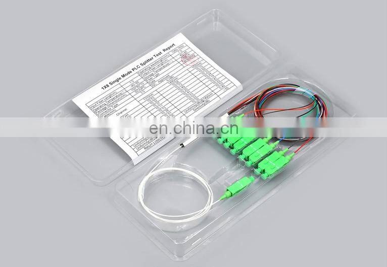 fbt copuler splitter 0.9mm 2way 4way 8way FTTH mini steel tube splitter fiber optic Micro PLC Splitter