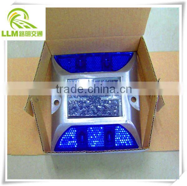 Best price 105mm square aluminum high brightness LED solar cat eye road reflector