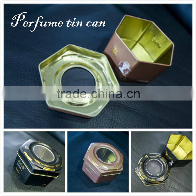 Cosmetic Packaging Window Tin Container
