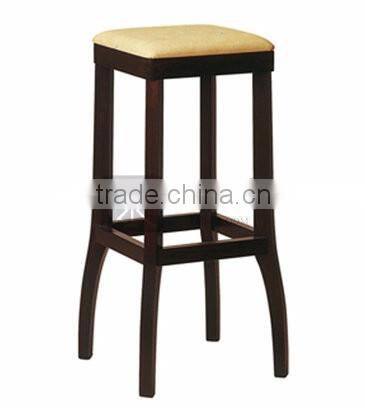 BC-001 Wooden Restaurnt Furniture Square Bar Stool