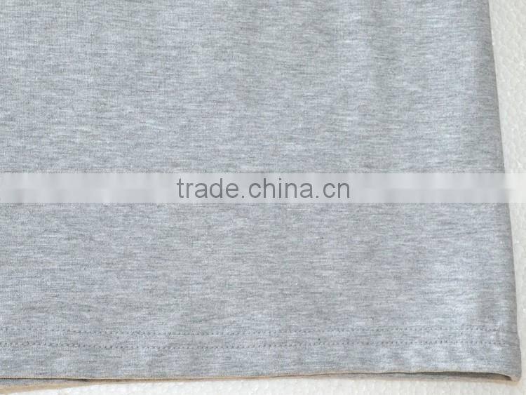 2015 Basic style of women tank tops with three little flowers print in the middle / soft and breathable to your body