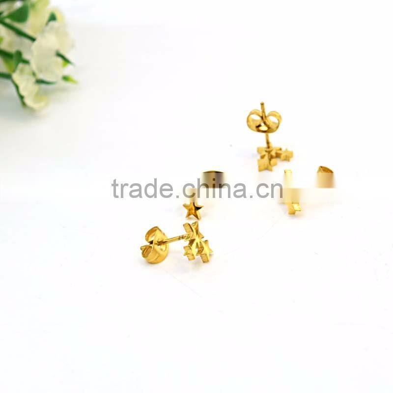 simple gold earring designs for women cheap stars fashion earring