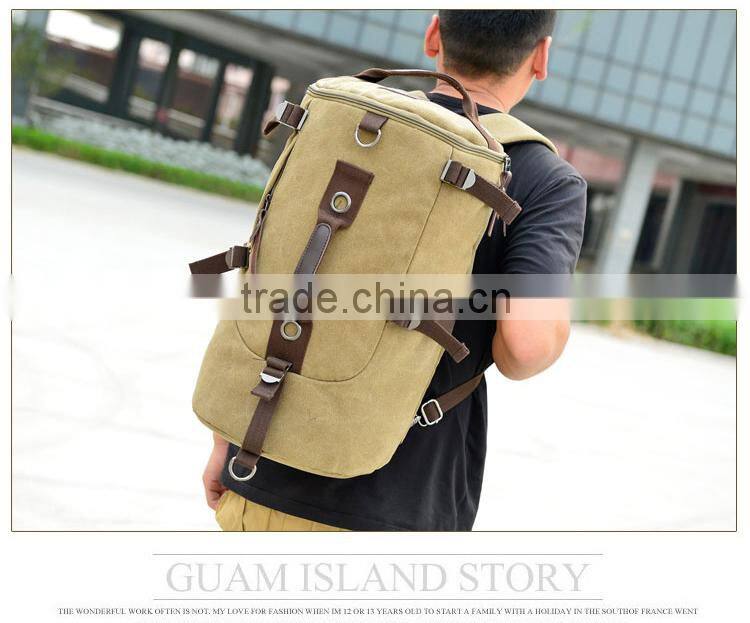 New style mult-function cylindric canvas shoulder bag/leisure bag/causal bag/student bag/travel bag/pack bag/tote bag/backpack/m