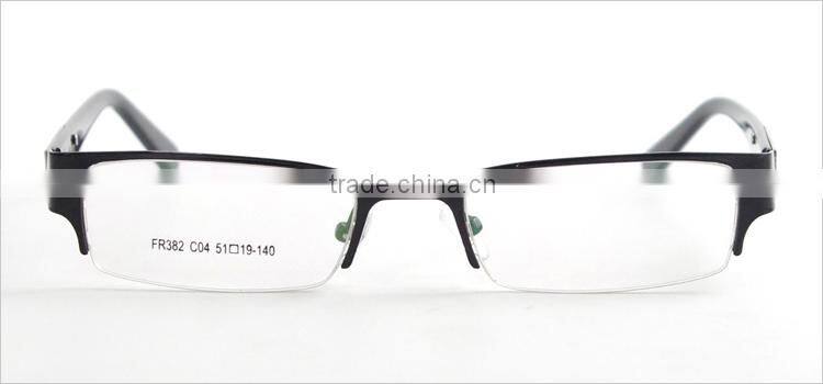spring hinge semi-rimless new model eyewear frame glasses