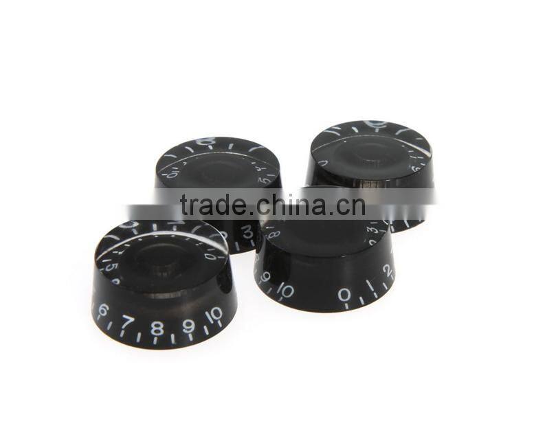 Drop shpping Custom Speed Knobs Volume Tone Control Acrylic Buttons Replacement Guitar Parts Black